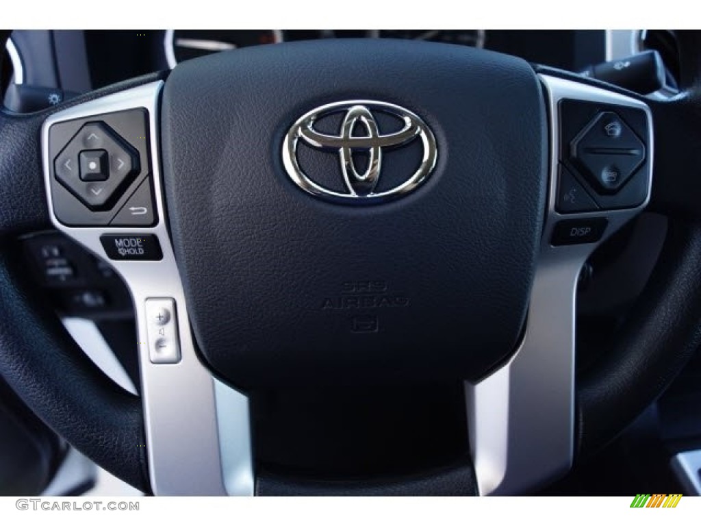2017 Toyota Tundra TRD PRO CrewMax 4x4 Black Steering Wheel Photo #119749744