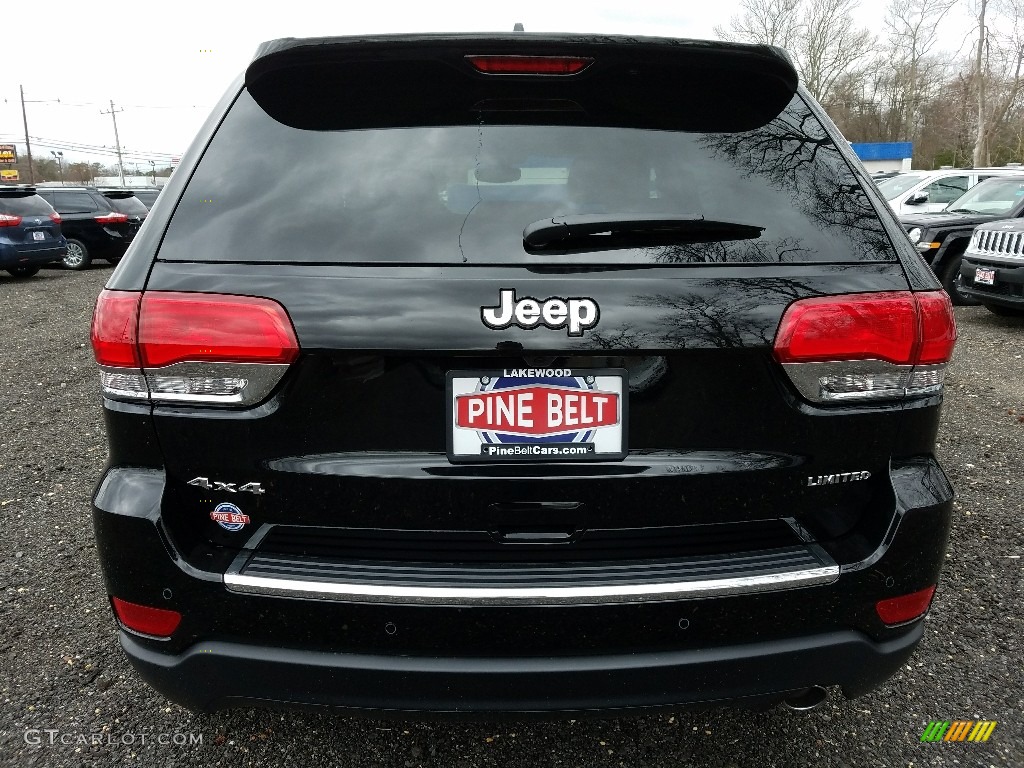 2017 Grand Cherokee Limited 4x4 - Diamond Black Crystal Pearl / Black/Light Frost Beige photo #6
