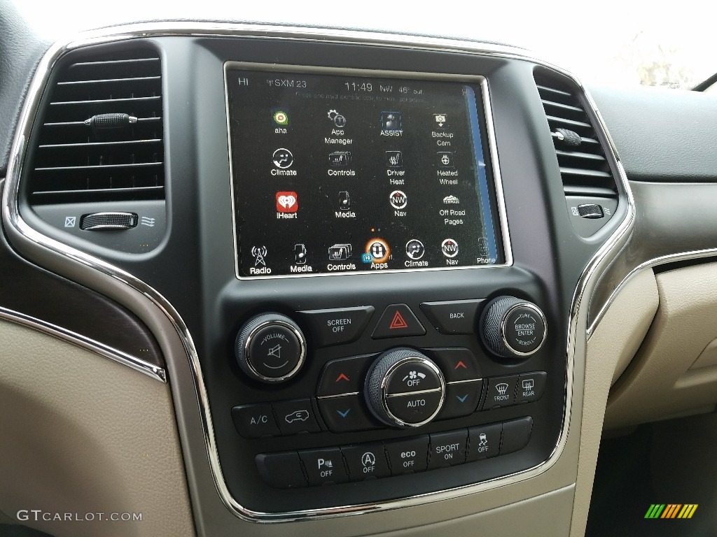 2017 Grand Cherokee Limited 4x4 - Diamond Black Crystal Pearl / Black/Light Frost Beige photo #11