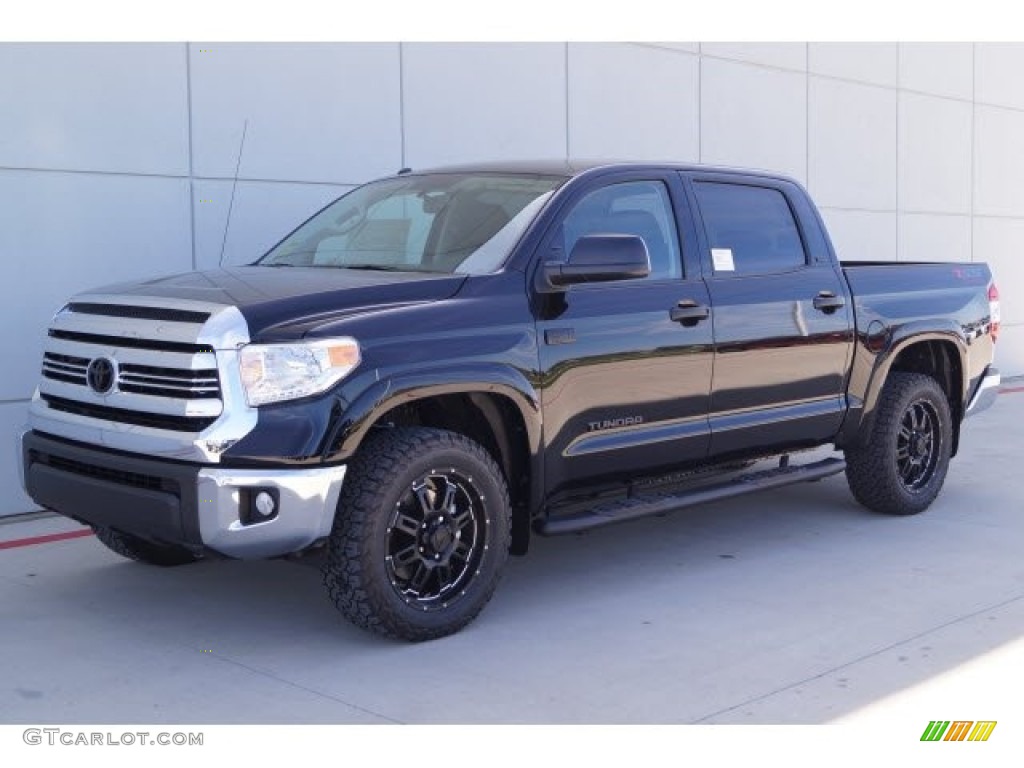 Midnight Black Metallic 2017 Toyota Tundra SR5 TSS Off-Road CrewMax 4x4 Exterior Photo #119750215