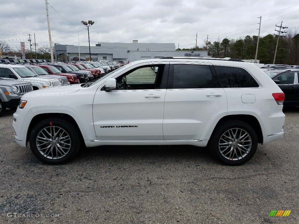 2017 Grand Cherokee Summit 4x4 - Bright White / Dark Sienna Brown/Black photo #3