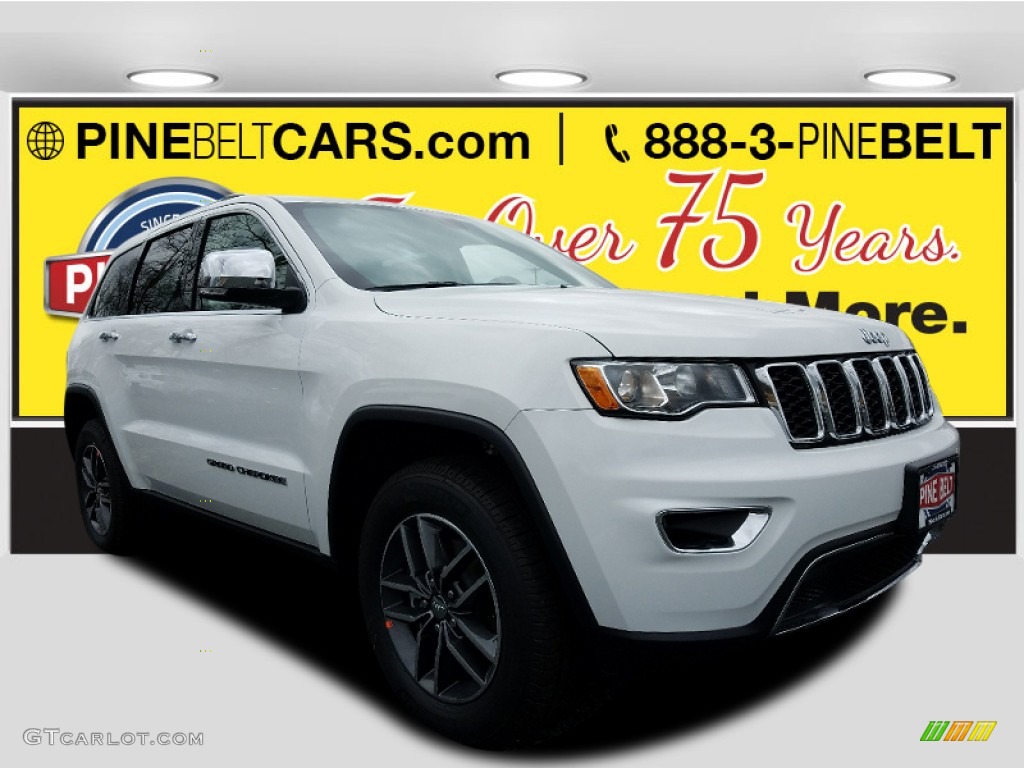 2017 Grand Cherokee Limited 4x4 - Bright White / Black/Light Frost Beige photo #1