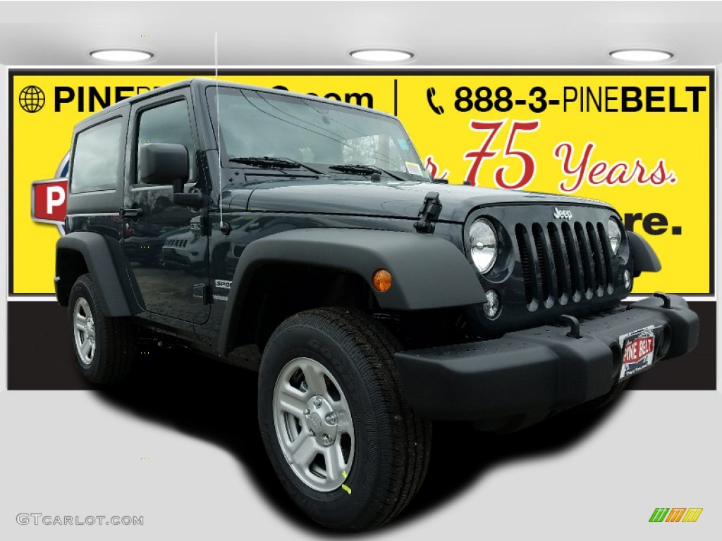 2017 Wrangler Sport 4x4 - Rhino / Black photo #1