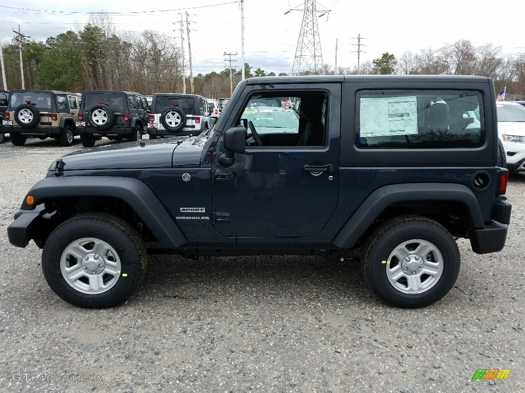 2017 Wrangler Sport 4x4 - Rhino / Black photo #3