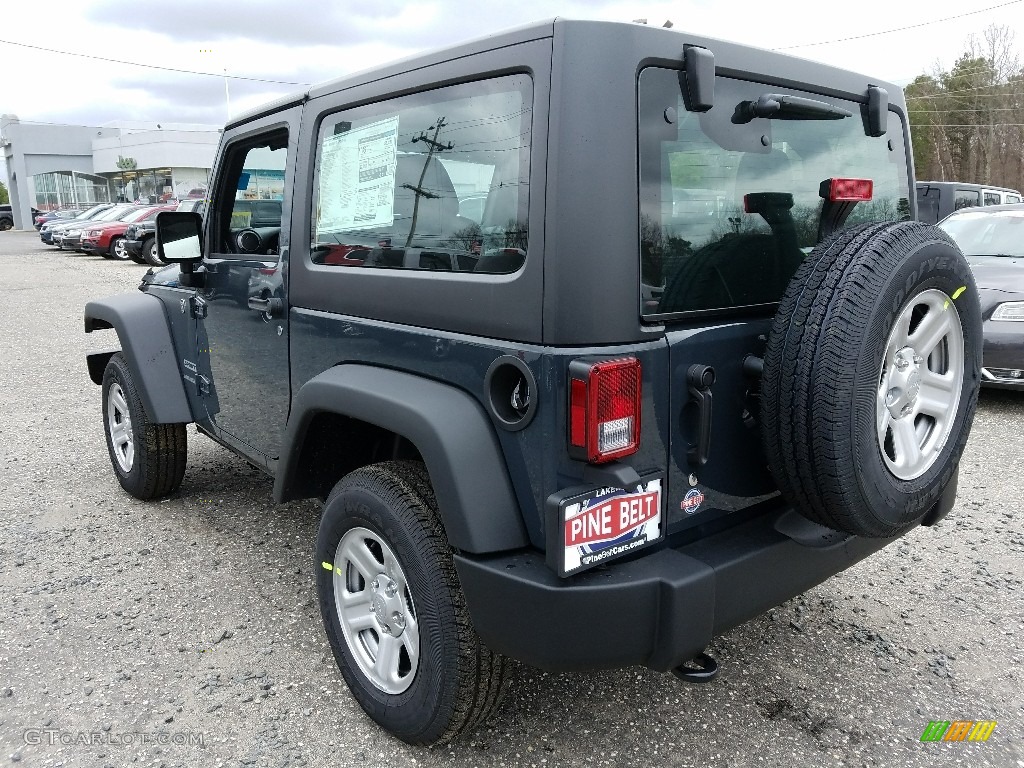 2017 Wrangler Sport 4x4 - Rhino / Black photo #4