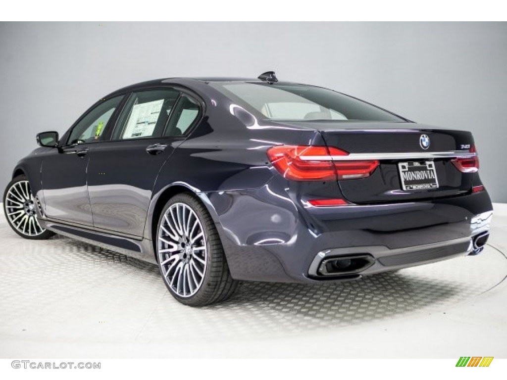 2017 7 Series 740i Sedan - Carbon Black Metallic / Black photo #3