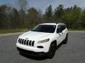 2017 Bright White Jeep Cherokee Altitude 4x4  photo #2