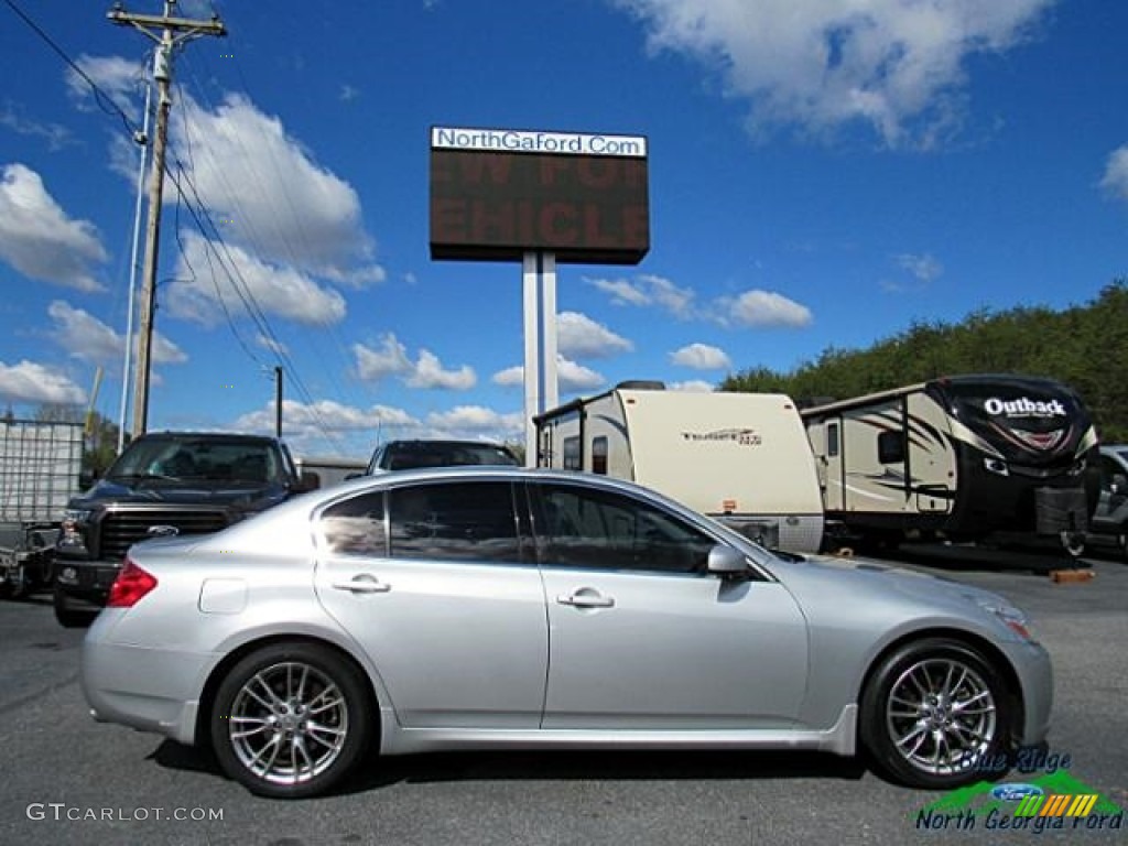 2007 G 35 S Sport Sedan - Liquid Platinum Metallic / Graphite Black photo #7