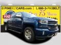 2017 Deep Ocean Blue Metallic Chevrolet Silverado 1500 LTZ Crew Cab 4x4  photo #1