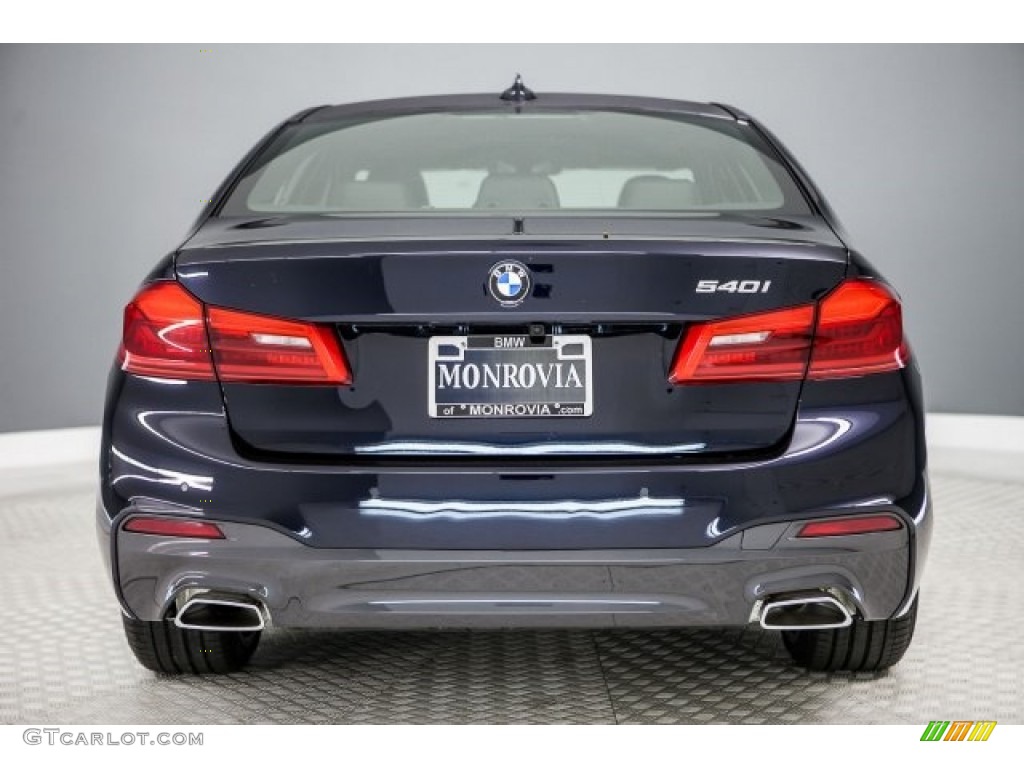 2017 5 Series 540i Sedan - Carbon Black Metallic / Black photo #4