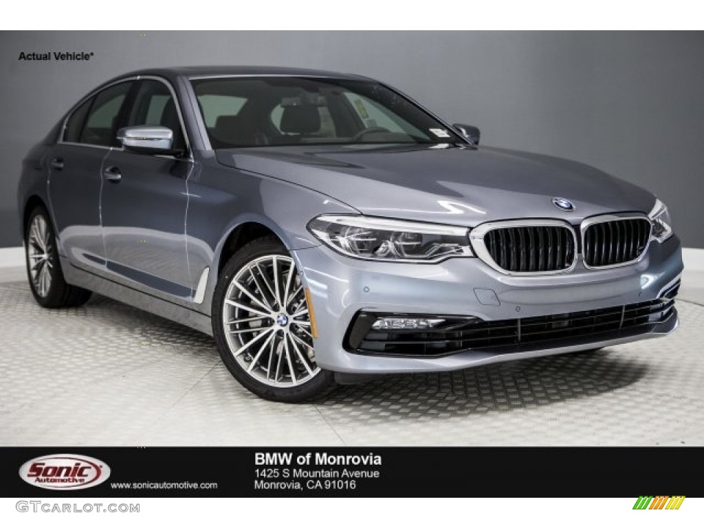 2017 5 Series 530i Sedan - Bluestone Metallic / Black photo #1