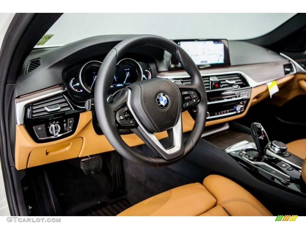 2017 5 Series 530i Sedan - Alpine White / Cognac photo #5