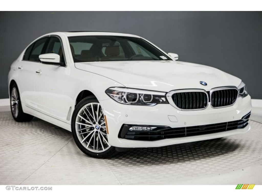 2017 5 Series 530i Sedan - Alpine White / Cognac photo #12