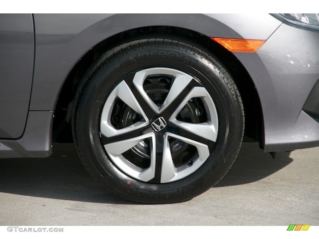 2017 Civic LX Sedan - Modern Steel Metallic / Gray photo #5