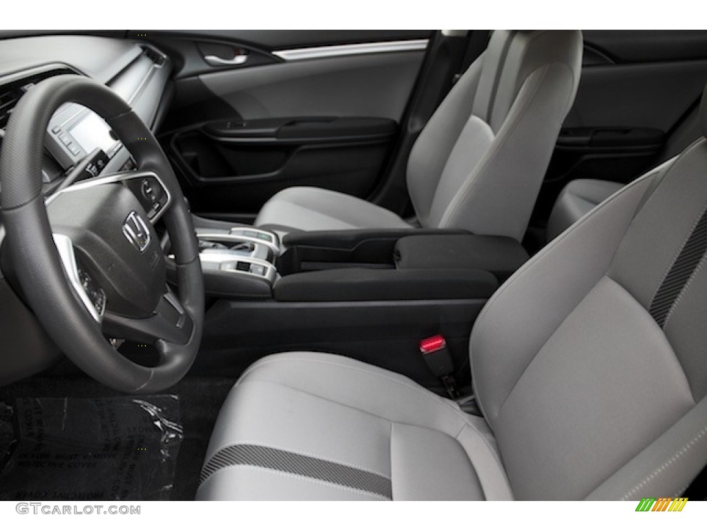 2017 Civic LX Sedan - Modern Steel Metallic / Gray photo #8