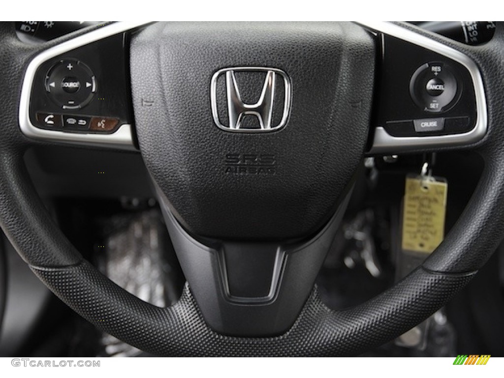 2017 Civic LX Sedan - Modern Steel Metallic / Gray photo #9