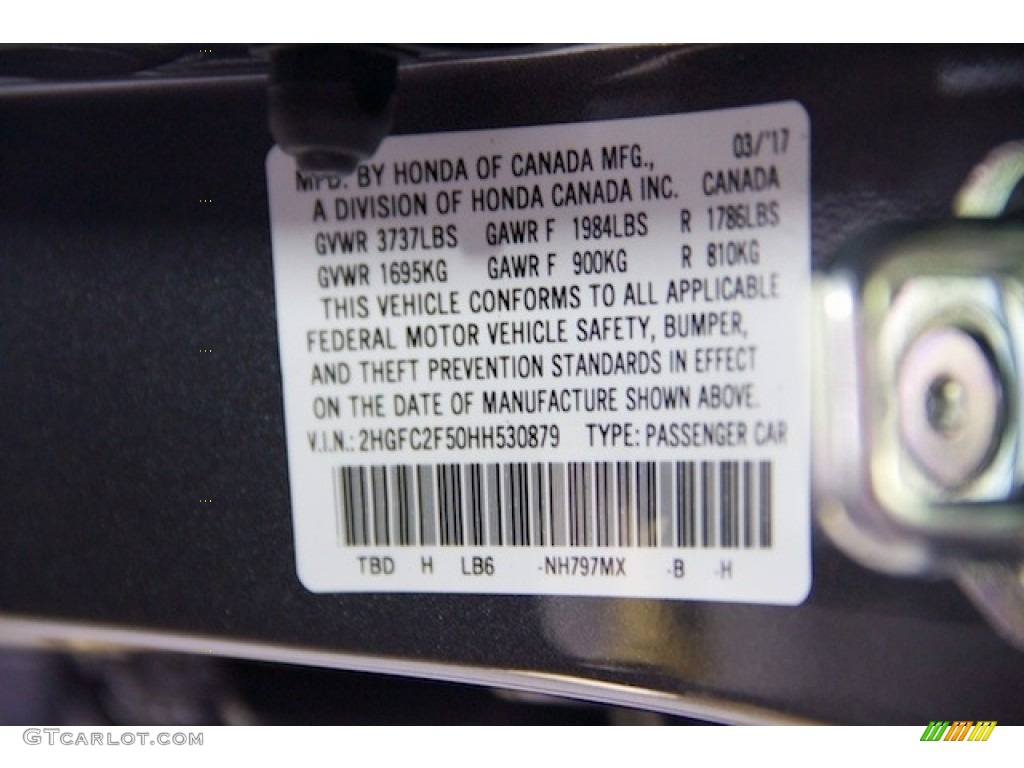 2017 Civic LX Sedan - Modern Steel Metallic / Gray photo #16