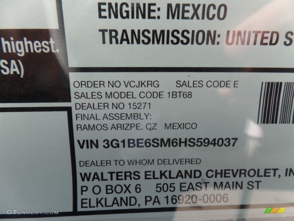 2017 Cruze LT - Pepperdust Metallic / Jet Black photo #35