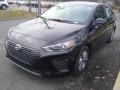 Black Noir Pearl 2017 Hyundai Ioniq Hybrid Blue