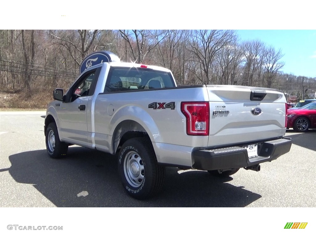 2017 F150 XL Regular Cab 4x4 - Ingot Silver / Earth Gray photo #5