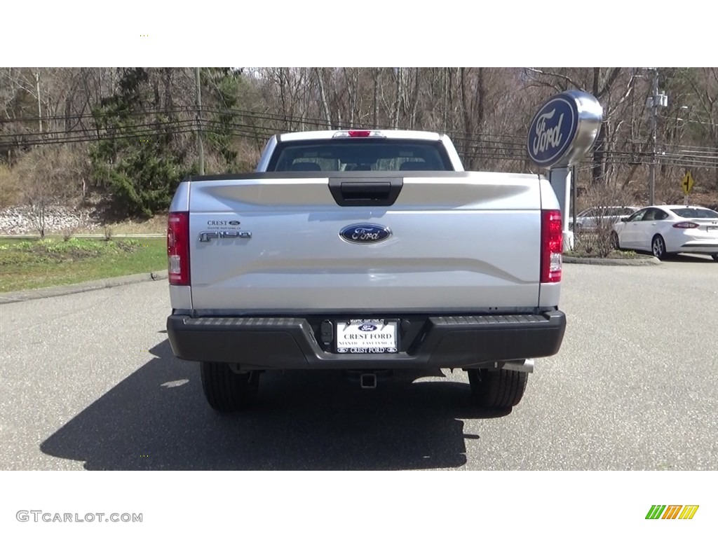 2017 F150 XL Regular Cab 4x4 - Ingot Silver / Earth Gray photo #6