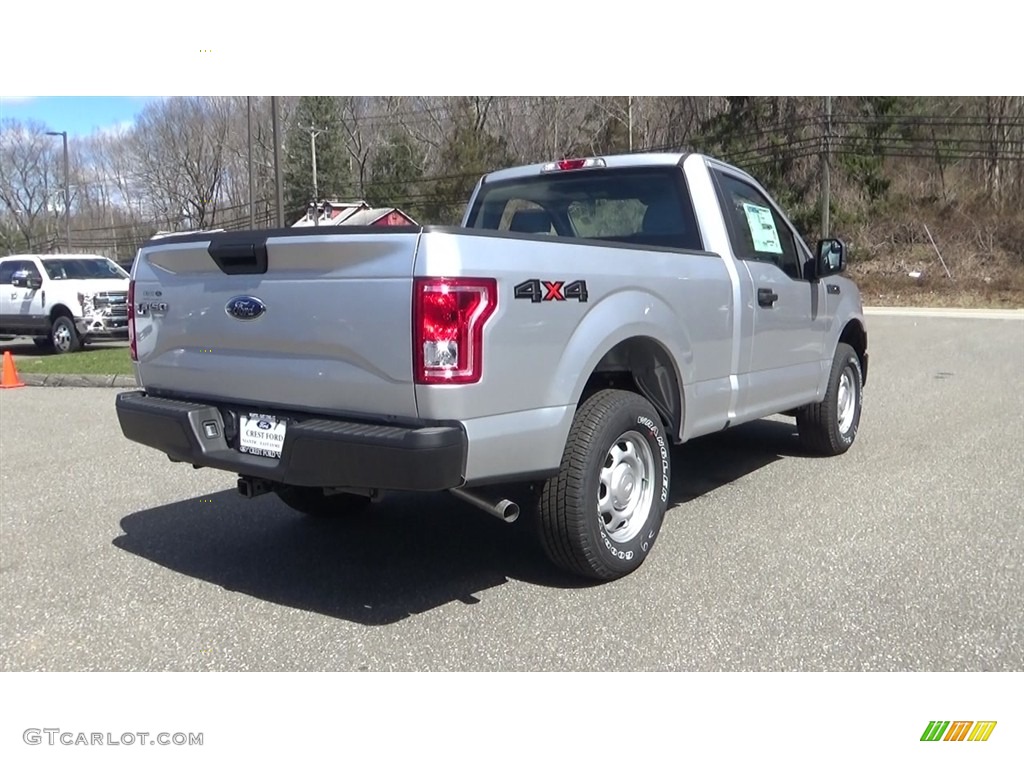2017 F150 XL Regular Cab 4x4 - Ingot Silver / Earth Gray photo #7