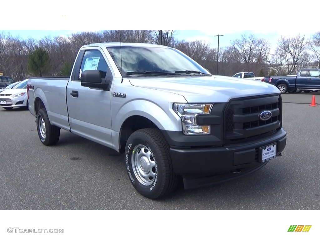 2017 F150 XL Regular Cab 4x4 - Ingot Silver / Earth Gray photo #1