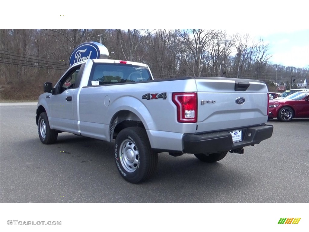 2017 F150 XL Regular Cab 4x4 - Ingot Silver / Earth Gray photo #5