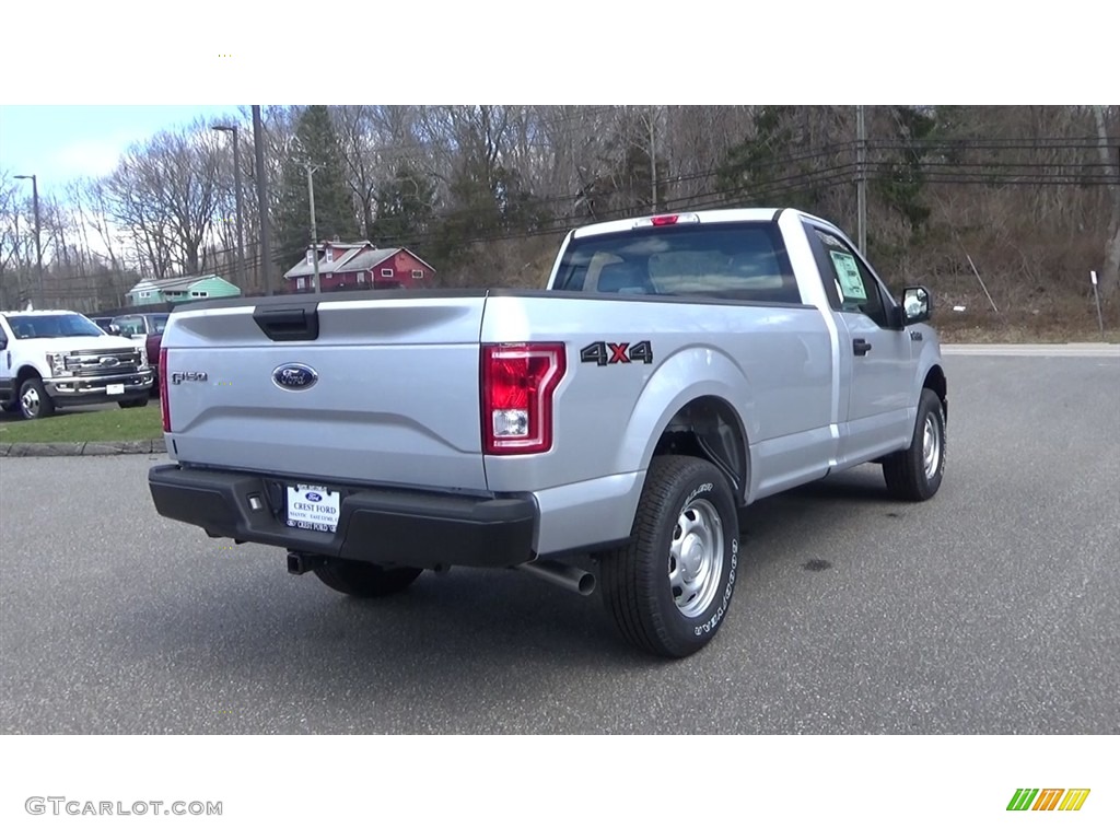 2017 F150 XL Regular Cab 4x4 - Ingot Silver / Earth Gray photo #7