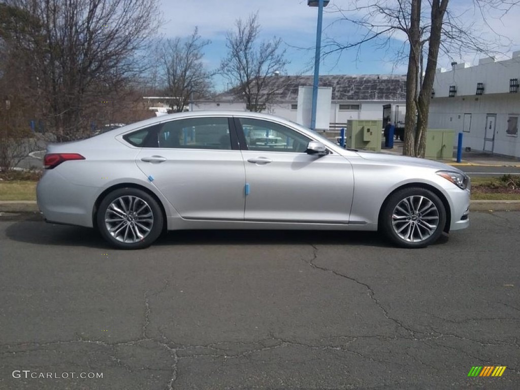 Santiago Silver 2017 Hyundai Genesis G80 AWD Exterior Photo #119768135