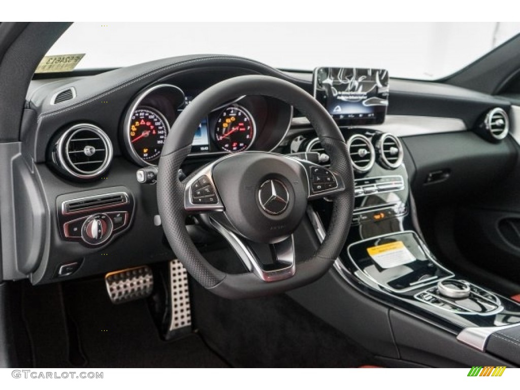 2017 Mercedes-Benz C 300 Coupe Cranberry Red/Black Dashboard Photo #119770889