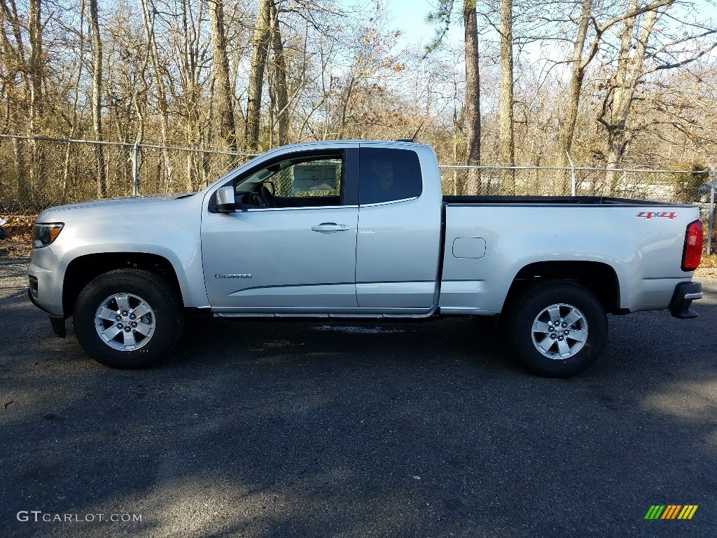 Silver Ice Metallic 2017 Chevrolet Colorado WT Extended Cab 4x4 Exterior Photo #119771914