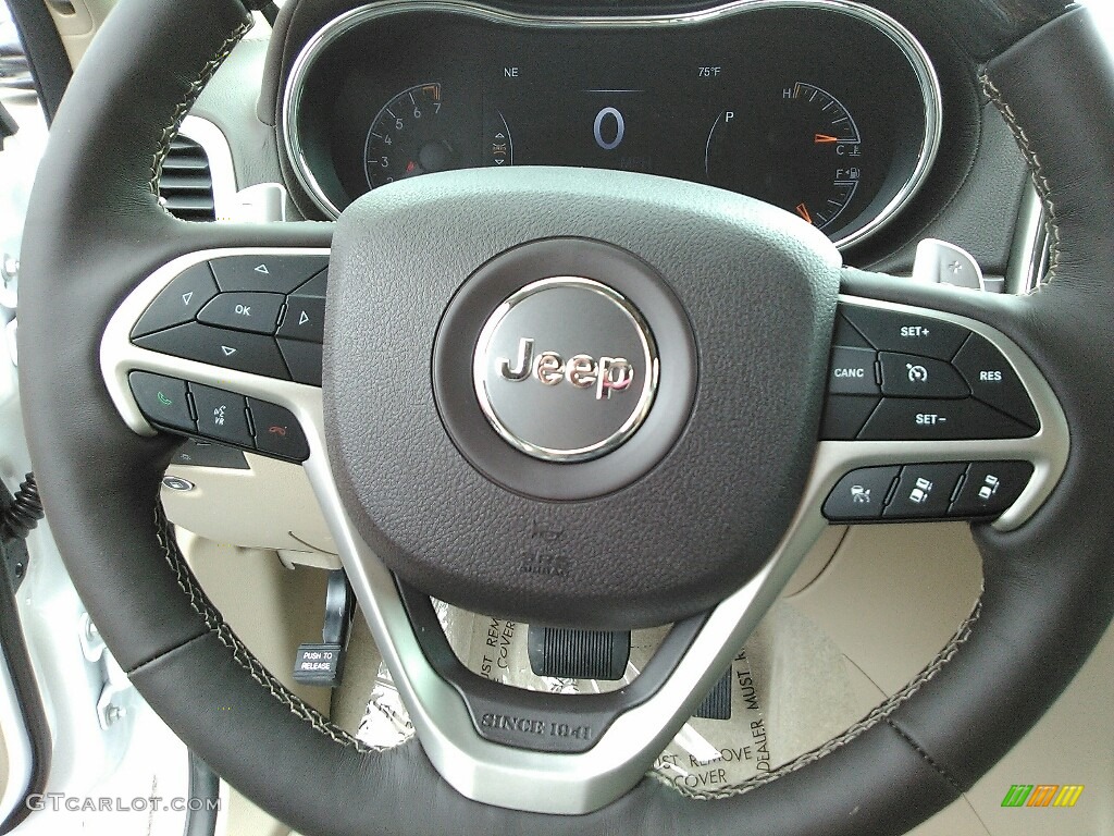 2017 Grand Cherokee Overland 4x4 - Ivory Tri-Coat / Brown/Light Frost Beige photo #6