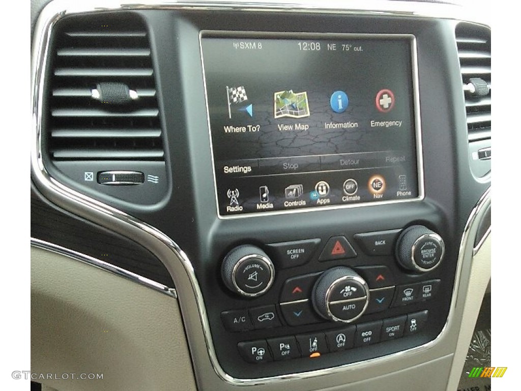 2017 Grand Cherokee Overland 4x4 - Ivory Tri-Coat / Brown/Light Frost Beige photo #11