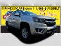 2017 Silver Ice Metallic Chevrolet Colorado LT Extended Cab 4x4  photo #1