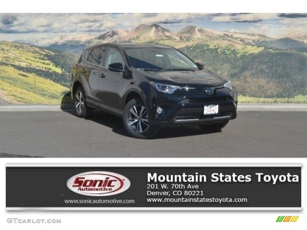 2017 RAV4 XLE - Black / Black photo #1