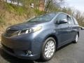 Shoreline Blue Pearl 2017 Toyota Sienna Limited Exterior
