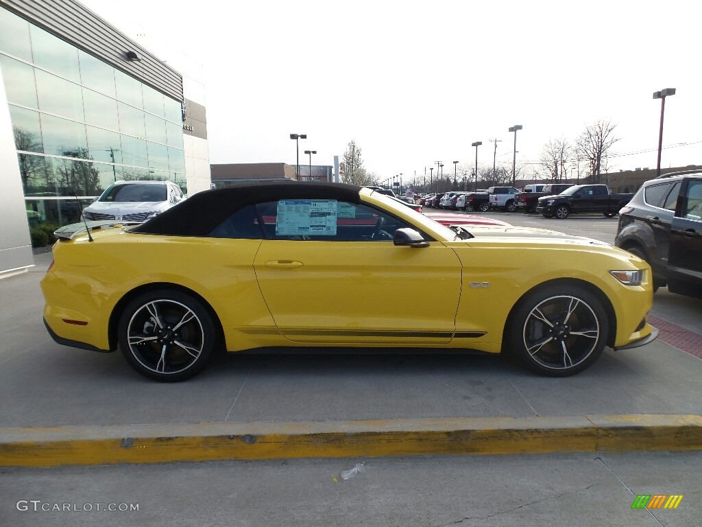 2017 Mustang GT California Speical Convertible - Triple Yellow / Ebony photo #3
