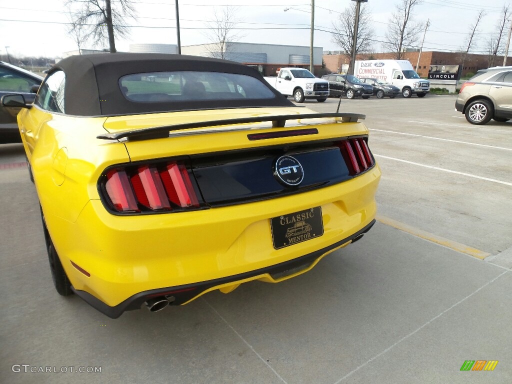 2017 Mustang GT California Speical Convertible - Triple Yellow / Ebony photo #5