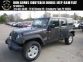 2017 Granite Crystal Metallic Jeep Wrangler Unlimited Sport 4x4  photo #1