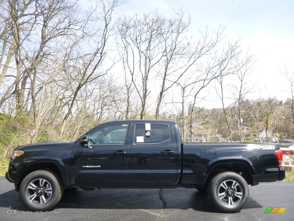 Black 2017 Toyota Tacoma TRD Sport Double Cab 4x4 Exterior Photo #119781973