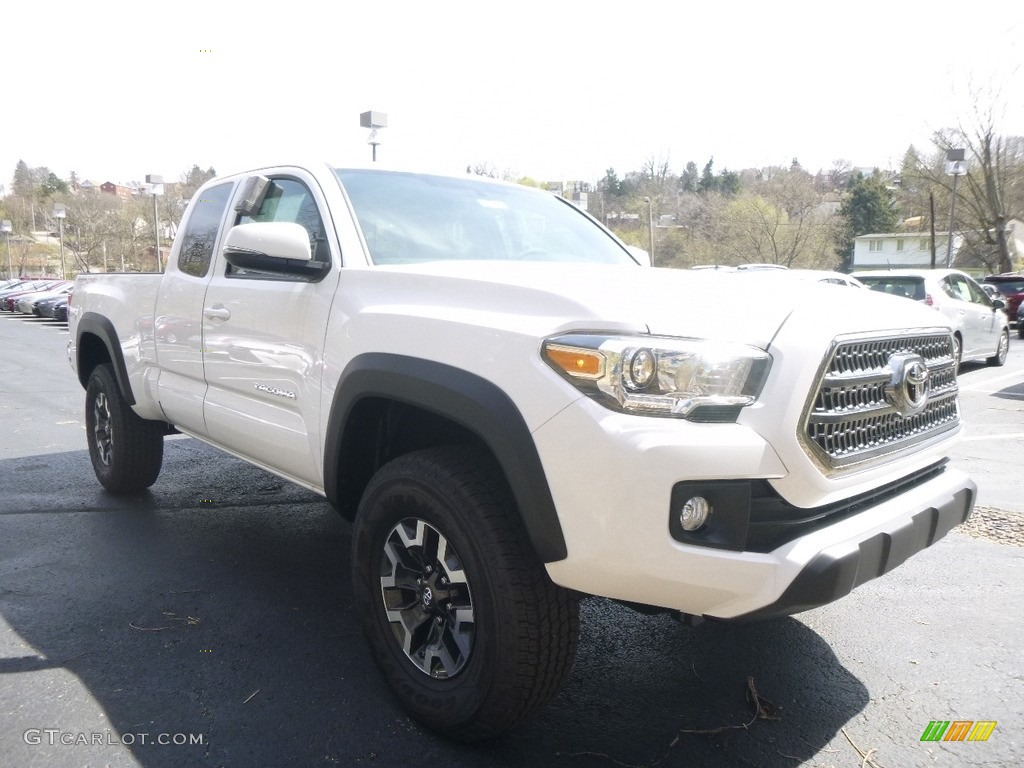 2017 Tacoma TRD Off Road Access Cab 4x4 - Super White / TRD Graphite photo #1