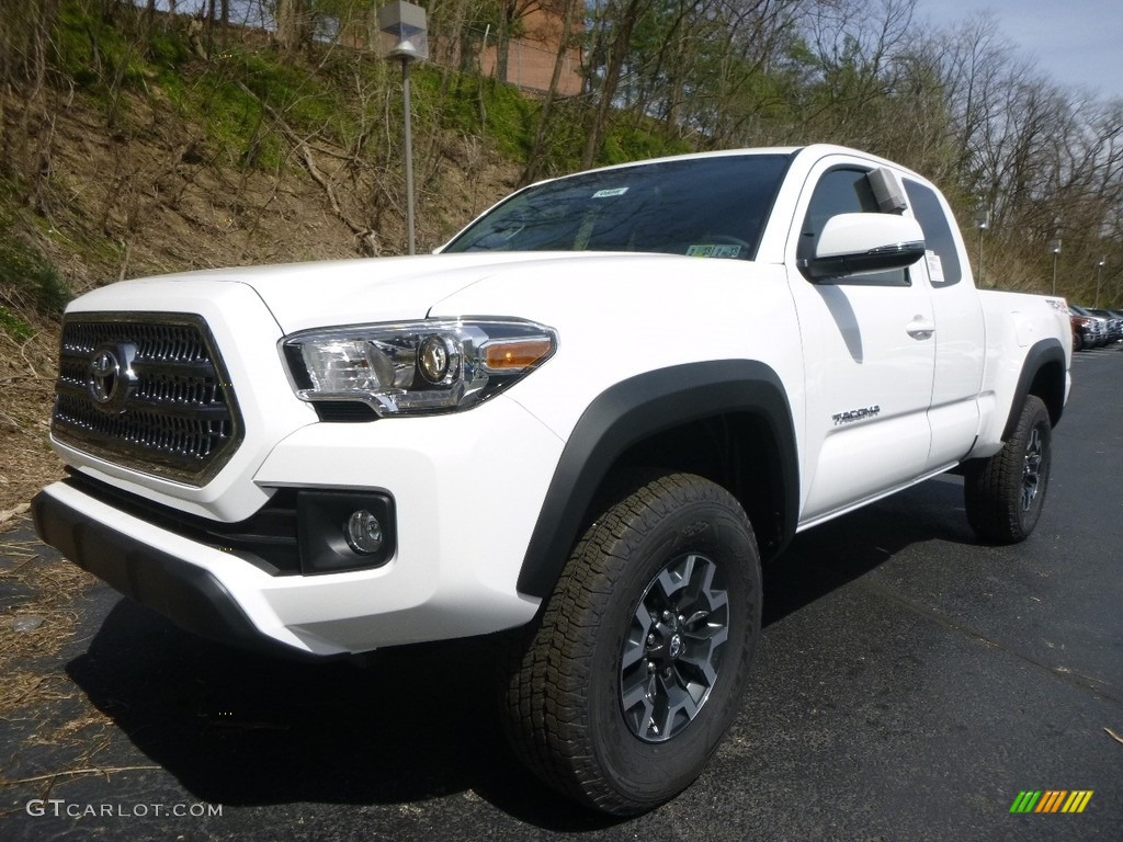 Super White 2017 Toyota Tacoma TRD Off Road Access Cab 4x4 Exterior Photo #119782438