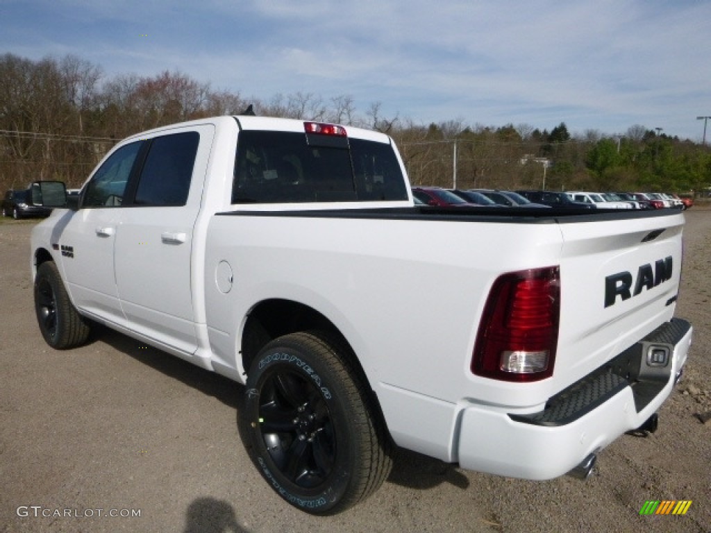 2017 1500 Sport Crew Cab 4x4 - Bright White / Black photo #4