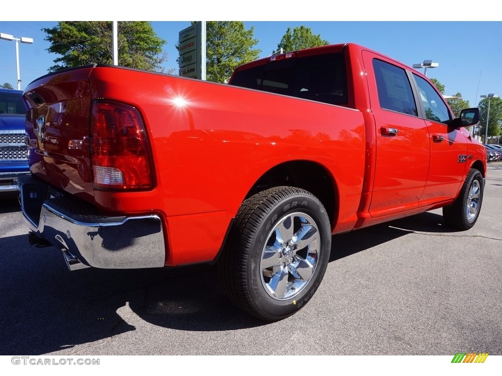 2017 1500 Big Horn Crew Cab - Flame Red / Black/Diesel Gray photo #3