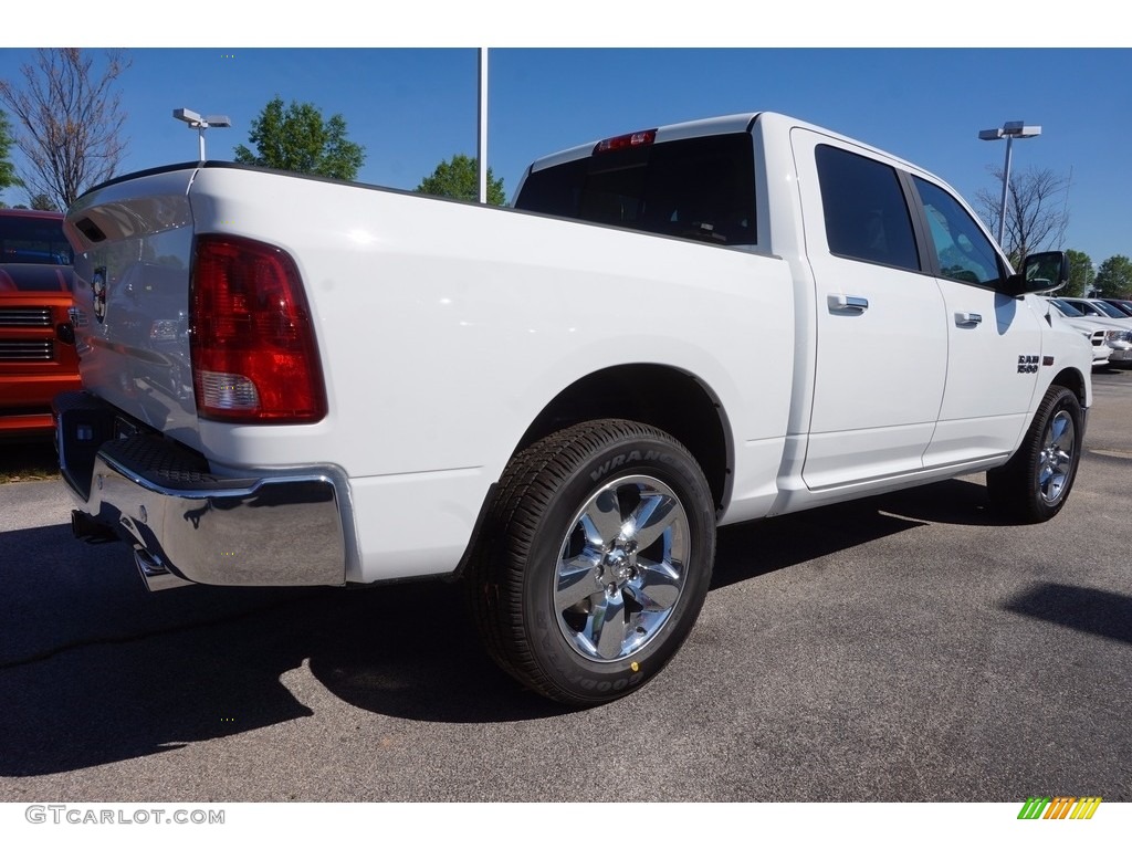 2017 1500 Big Horn Crew Cab - Bright White / Black/Diesel Gray photo #3