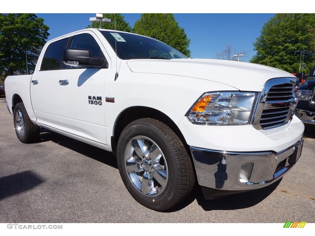 2017 1500 Big Horn Crew Cab - Bright White / Black/Diesel Gray photo #4