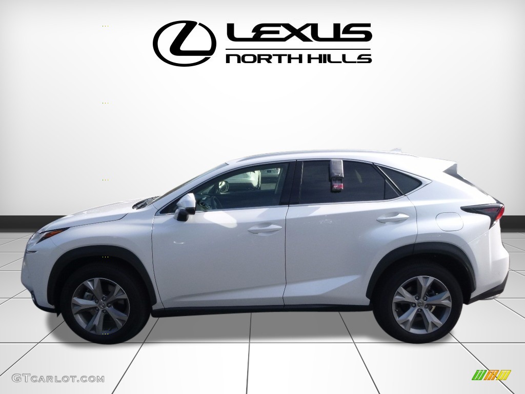 2017 NX 200t AWD - Eminent White Pearl / Black photo #3