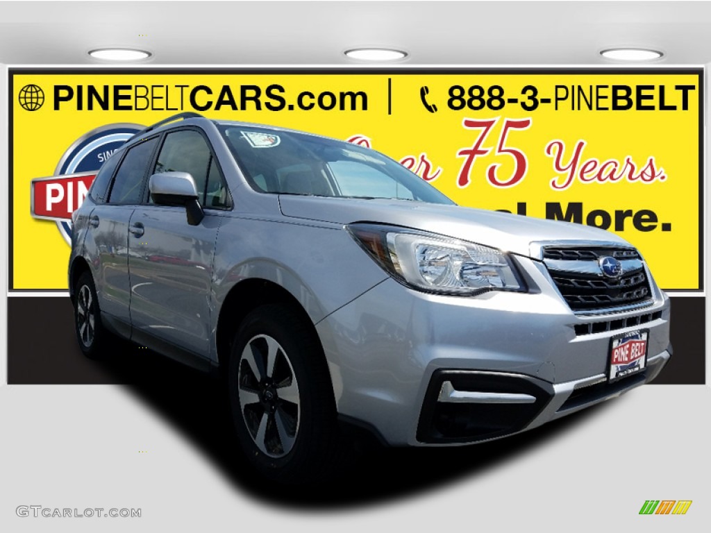 2017 Forester 2.5i Premium - Ice Silver Metallic / Gray photo #1