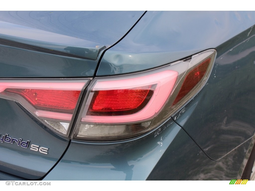 2016 Sonata Hybrid SE - Graphite Blue Pearl / Gray photo #15